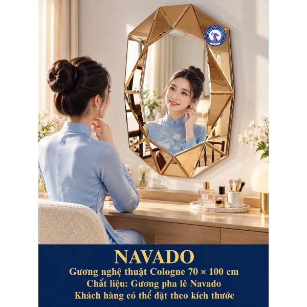 Gương bàn trang điểm Cologne NAVADO 70 x 100 cm
