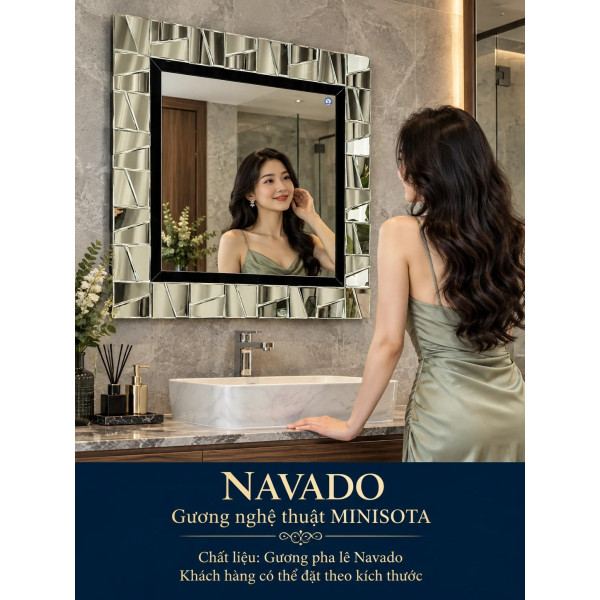 Gương phòng tắm nghệ thuật Minisota NAVADO