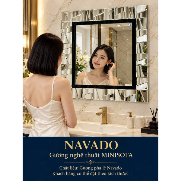 Gương phòng tắm nghệ thuật Minisota NAVADO