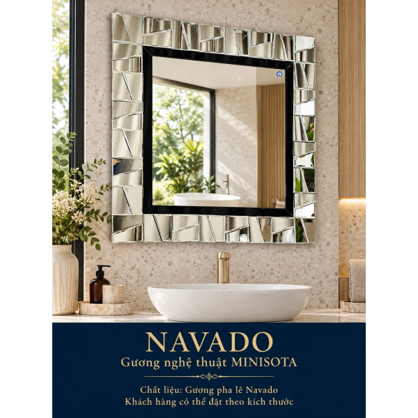 Gương phòng tắm nghệ thuật Minisota NAVADO