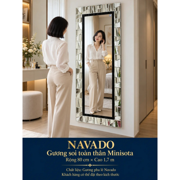 Gương soi toàn thân Minisota NAVADO 80 x 170 cm