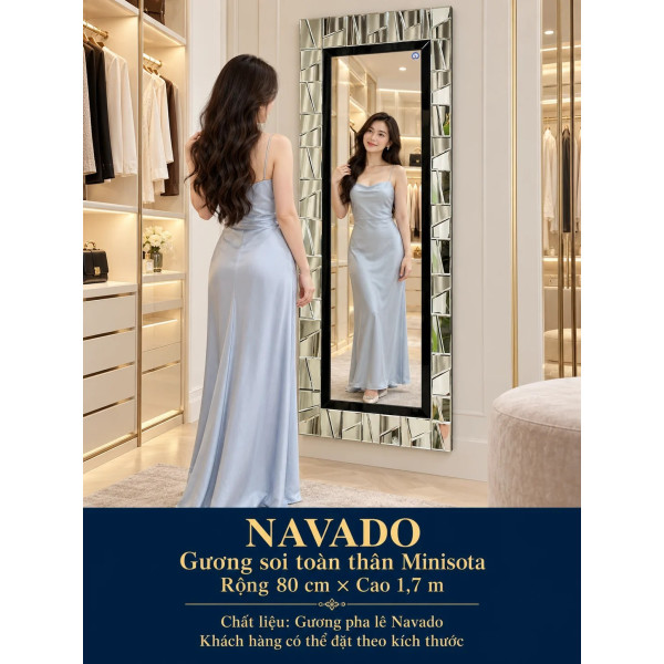 Gương soi toàn thân Minisota NAVADO 80 x 170 cm