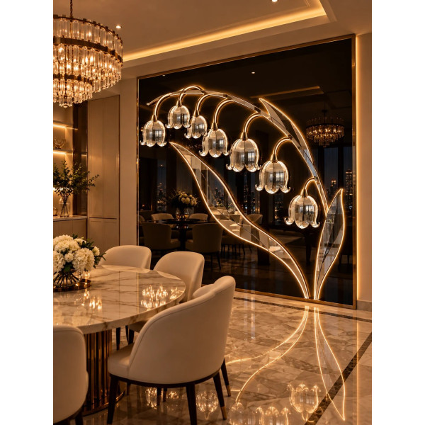 Gương nghệ thuật Hoa Chuông LED NAVADO