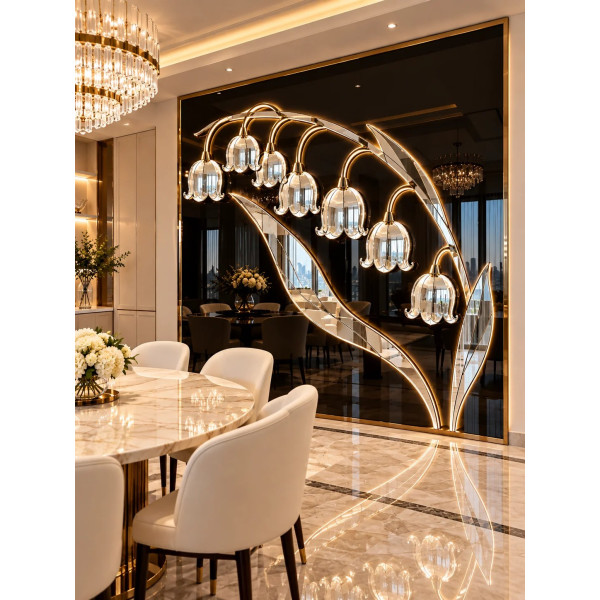 Gương nghệ thuật Hoa Chuông LED NAVADO