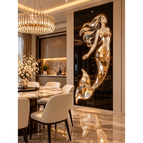 Gương nghệ thuật Nàng Tiên Cá LED NAVADO 2 x 3 m