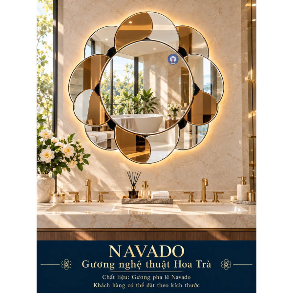 Gương phòng tắm Hoa Trà NAVADO