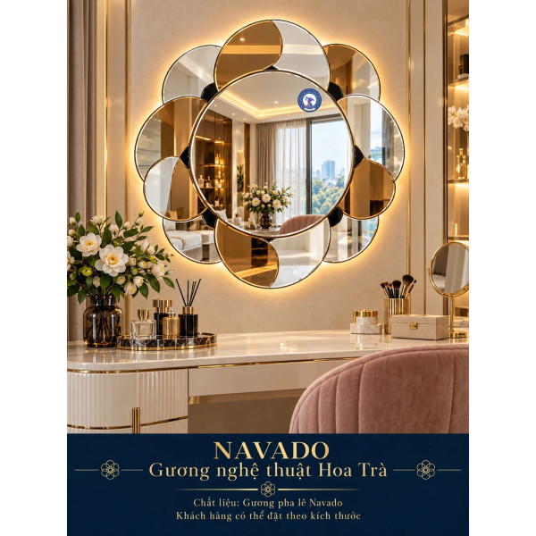 Gương phòng tắm Hoa Trà NAVADO