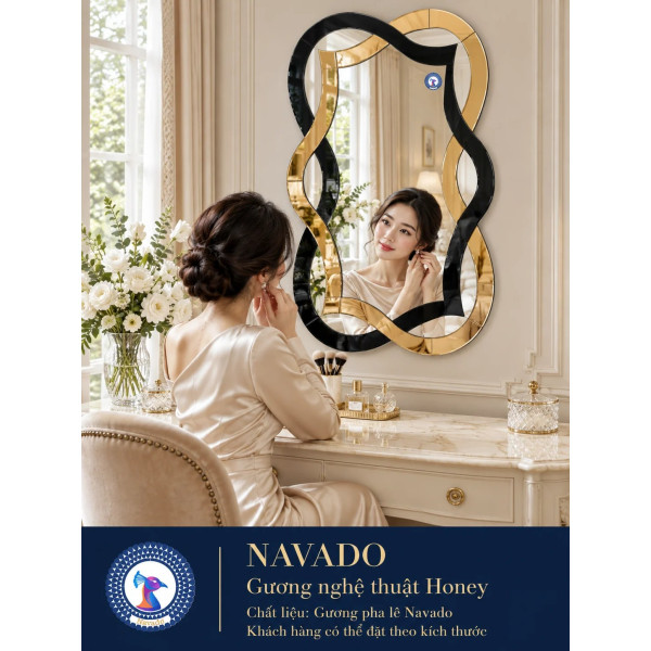 Gương nghệ thuật Honey NAVADO phòng khách