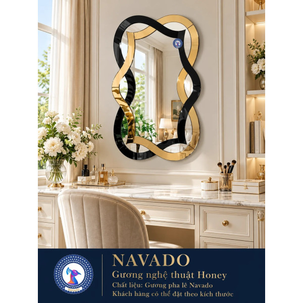 Gương bàn trang điểm Honey NAVADO