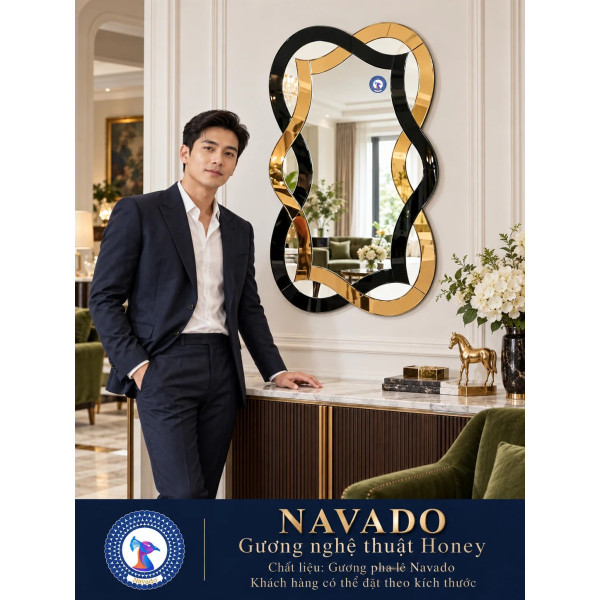Gương bàn trang điểm Honey NAVADO