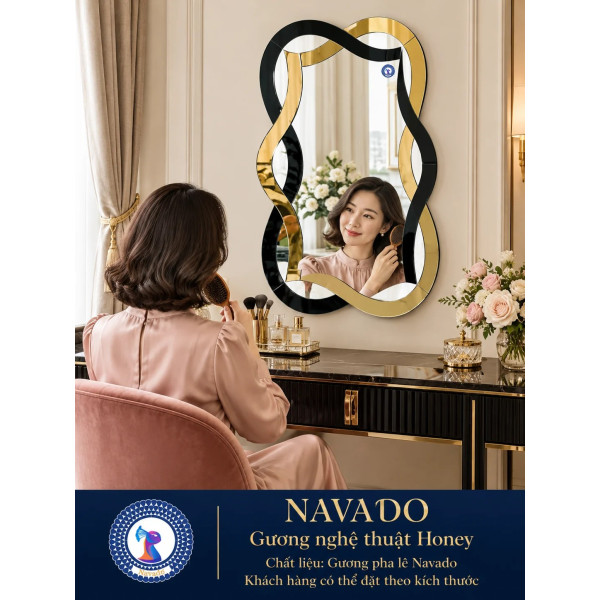 Gương bàn trang điểm Honey NAVADO