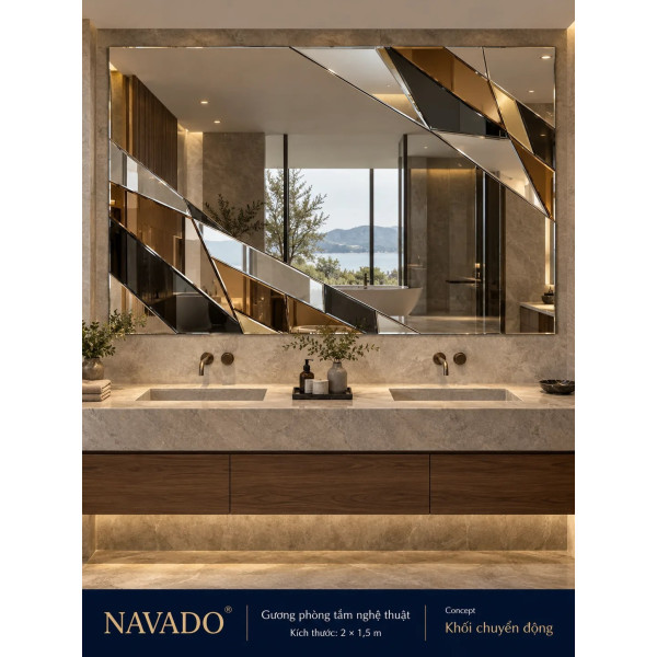 Gương phòng tắm Khối Chuyển Động NAVADO