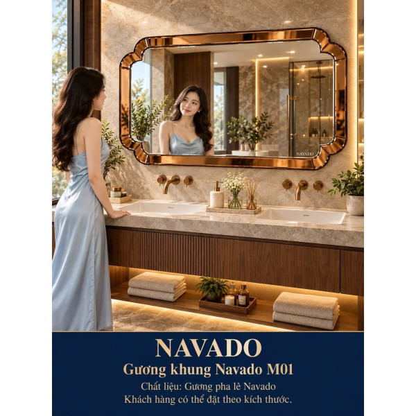 Gương phòng tắm NAVADO M01 dáng ngang