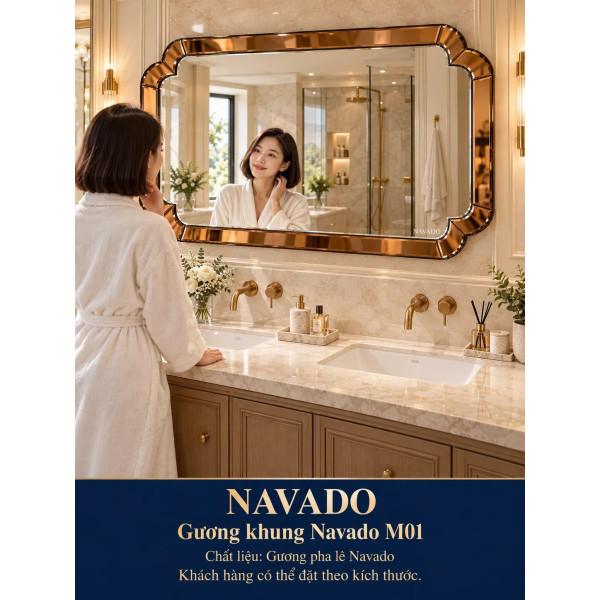 Gương phòng tắm NAVADO M01 dáng ngang