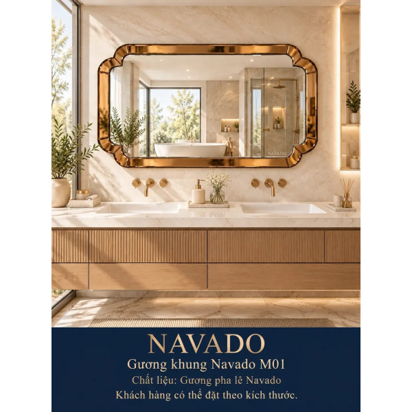 Gương phòng tắm NAVADO M01 dáng ngang