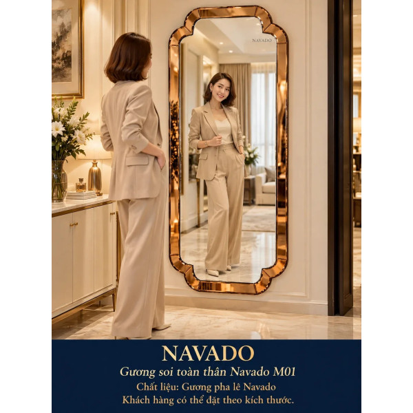 Gương soi toàn thân NAVADO M01 70 x 170 cm