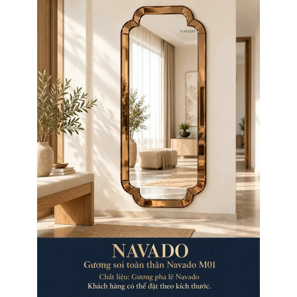 Gương soi toàn thân NAVADO M01 70 x 170 cm