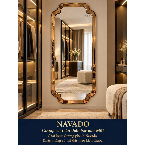Gương soi toàn thân NAVADO M01 70 x 170 cm