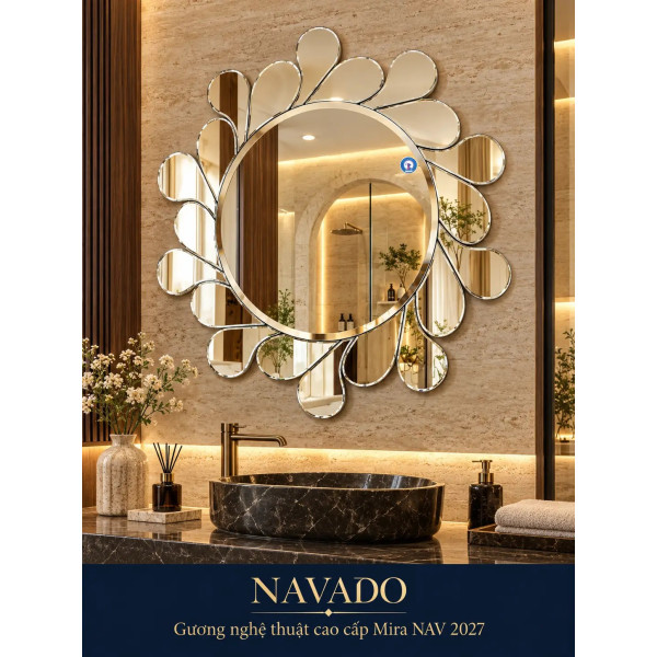Gương phòng tắm nghệ thuật Mira NAV 2027-NT