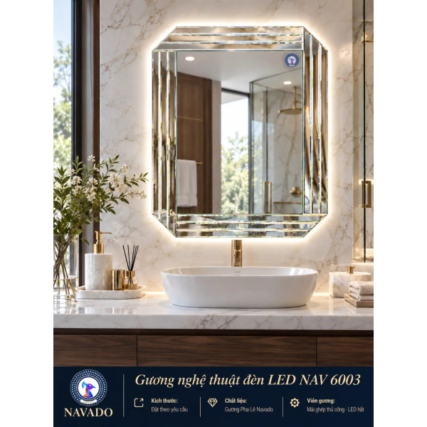 Gương phòng tắm LED NAV 6003