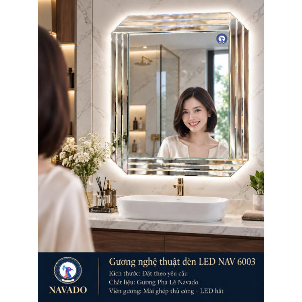 Gương phòng tắm LED NAV 6003