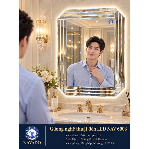 Gương phòng tắm LED NAV 6003