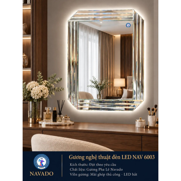 Gương bàn trang điểm LED NAV 6003