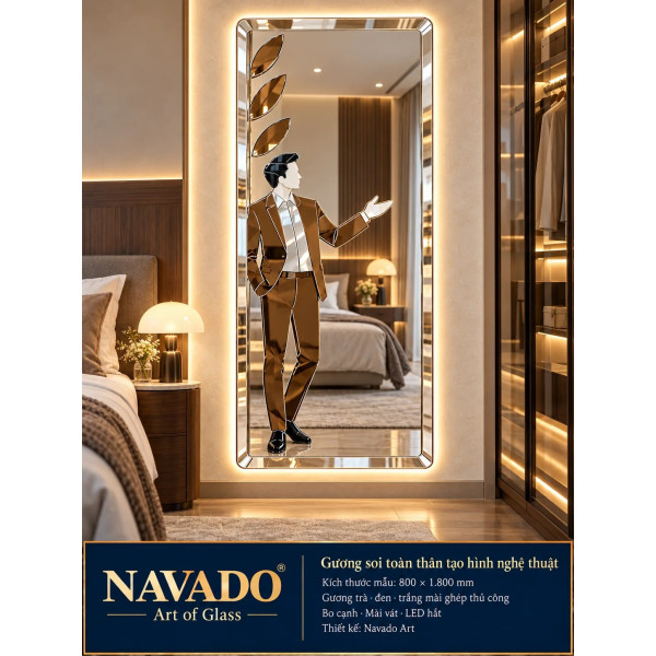 Gương soi toàn thân dáng người LED NAVADO