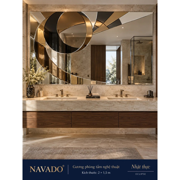 Gương phòng tắm nghệ thuật Nhật Thực NAVADO