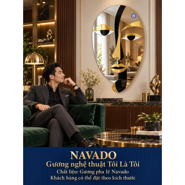 Gương nghệ thuật Tôi Là Tôi NAVADO phòng khách