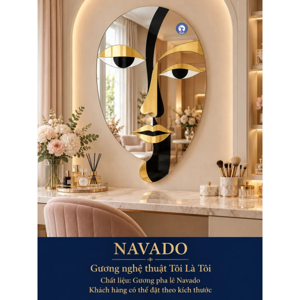 Gương bàn trang điểm nghệ thuật Tôi Là Tôi NAVADO
