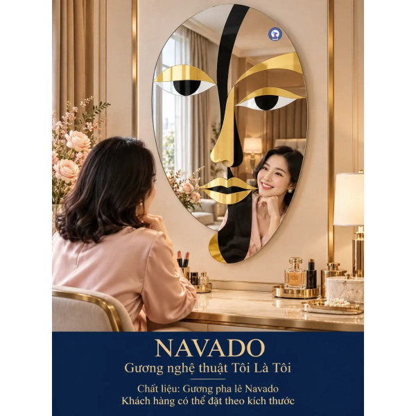 Gương bàn trang điểm nghệ thuật Tôi Là Tôi NAVADO