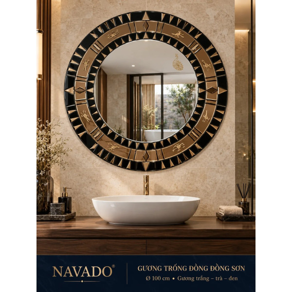 Gương phòng tắm Trống Đồng NAVADO