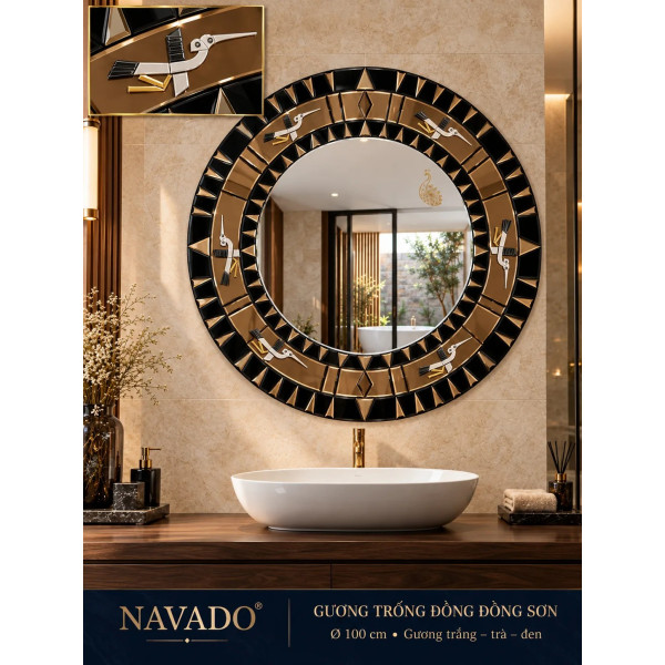 Gương phòng tắm Trống Đồng NAVADO