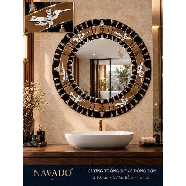 Gương phòng tắm Trống Đồng NAVADO