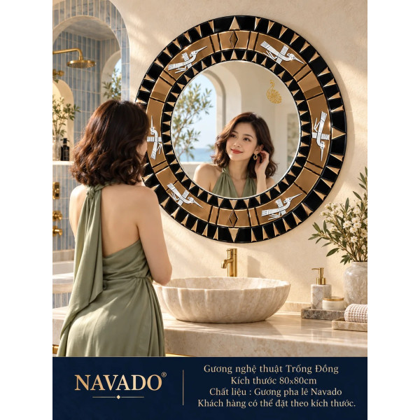 Gương phòng tắm Trống Đồng NAVADO