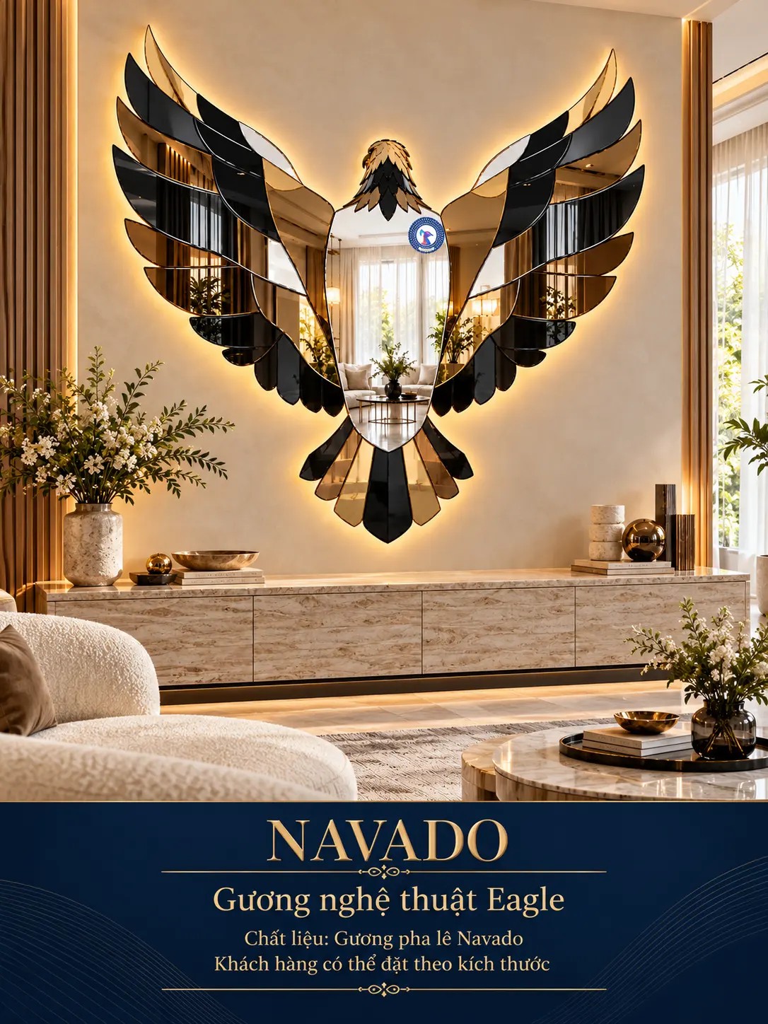 Gương nghệ thuật Eagle NAVADO
