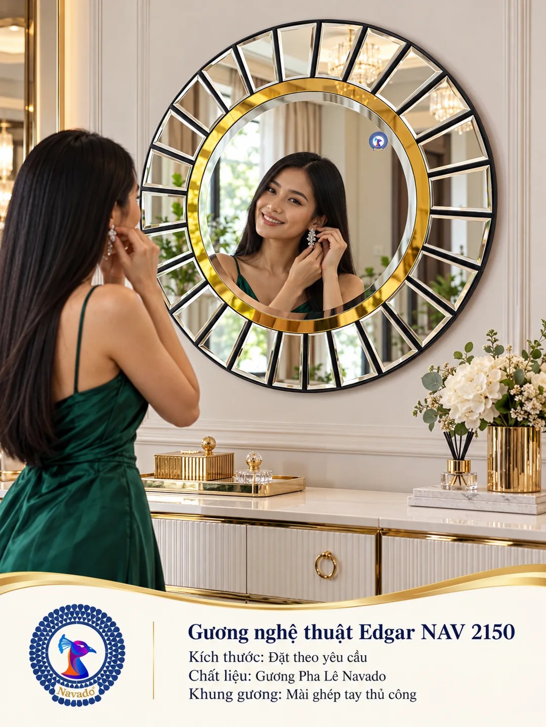 Gương trang trí Edgar NAV 2150 NAVADO
