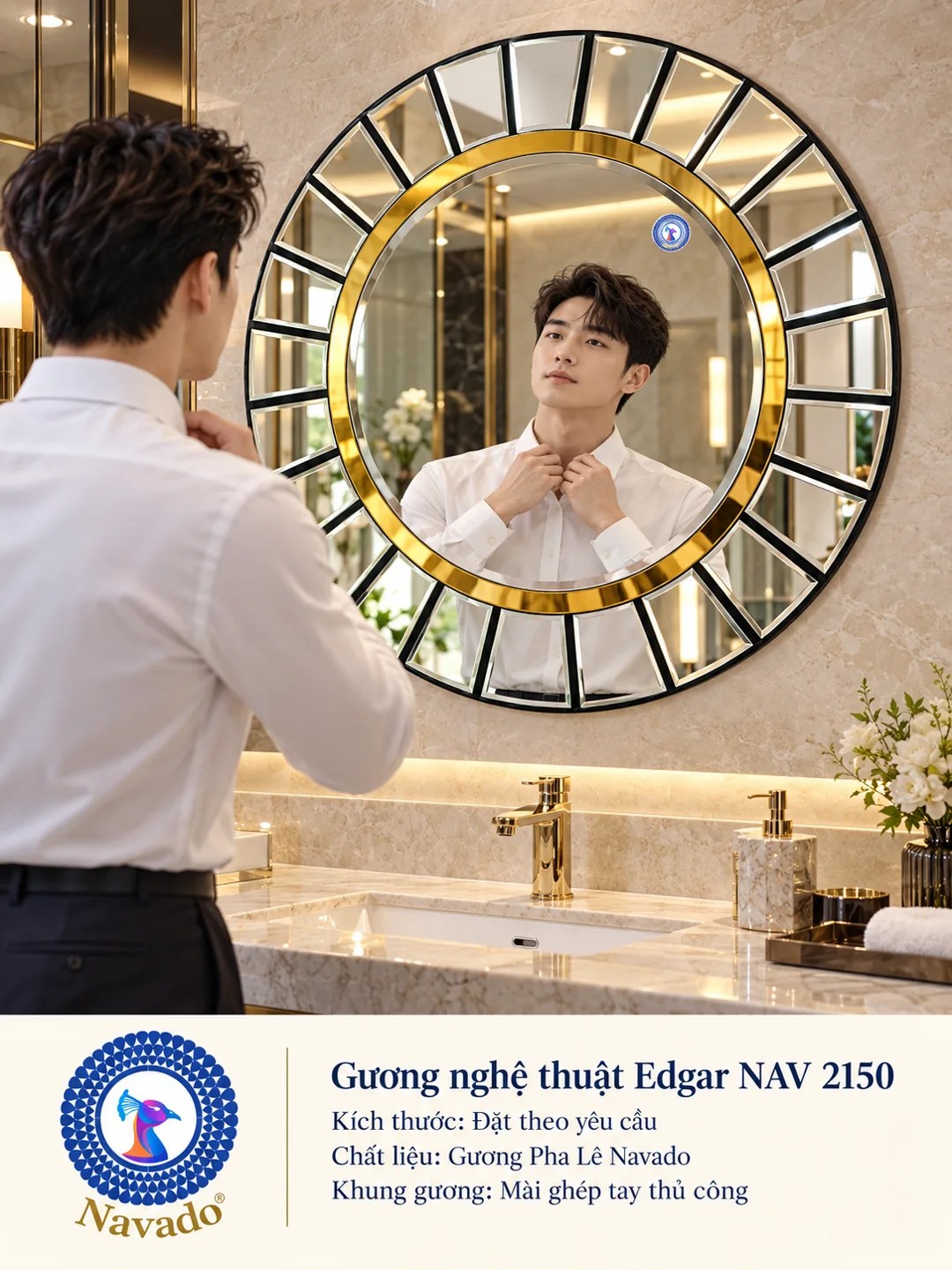 Gương phòng tắm Edgar NAV 2150 NAVADO