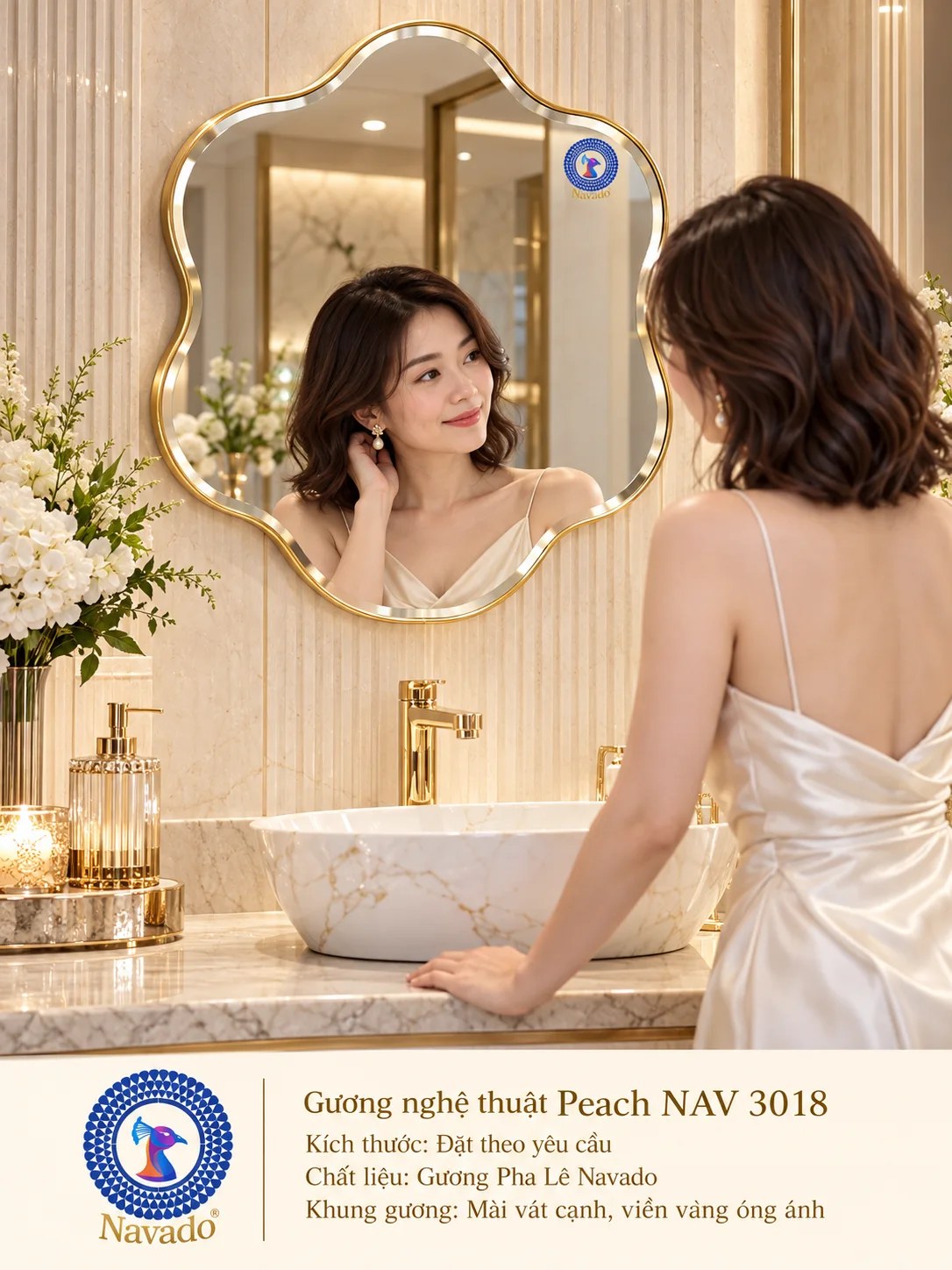 Gương phòng tắm Peach NAV 3018 NAVADO
