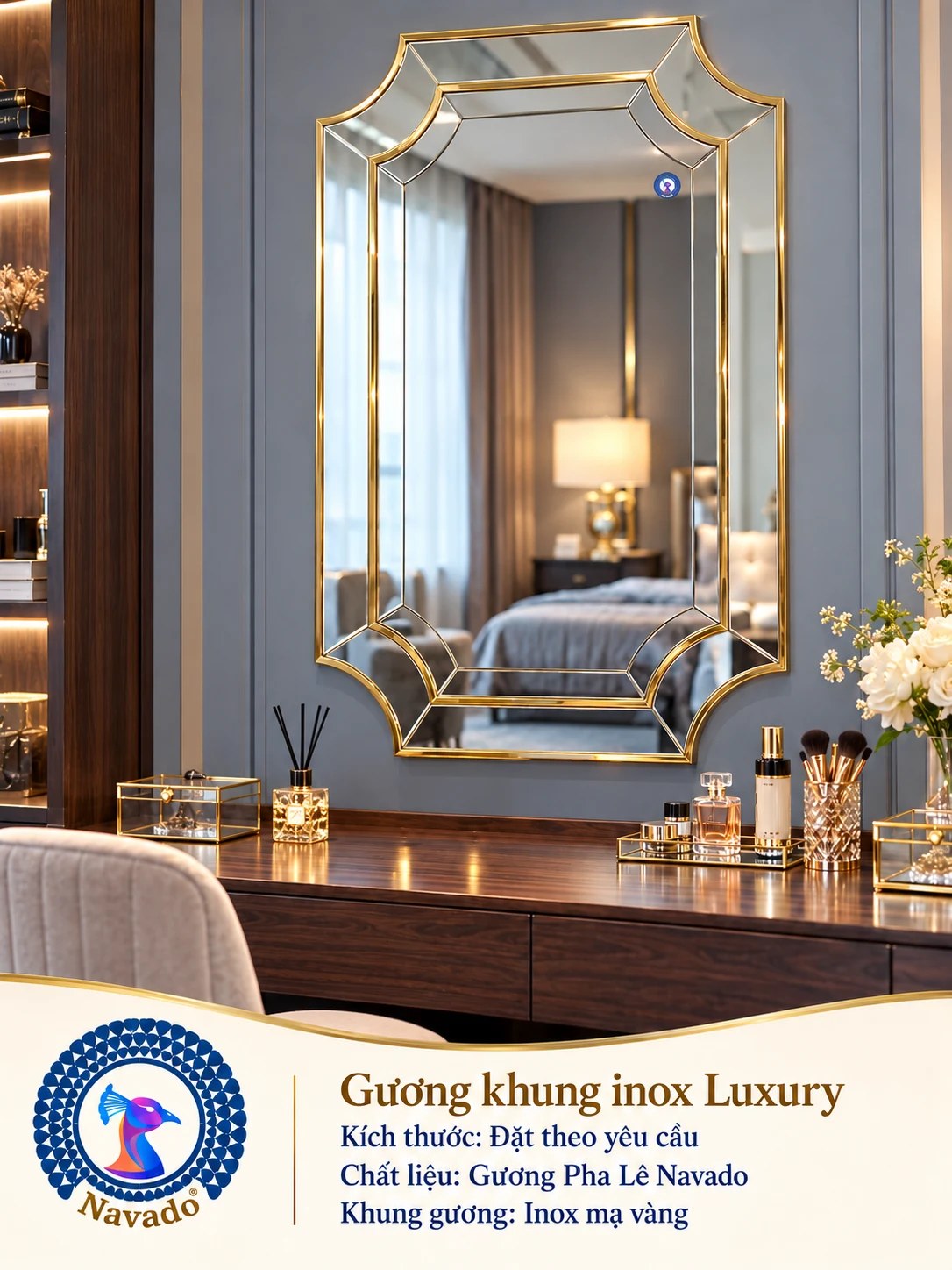 Gương bàn trang điểm Luxury NAVADO