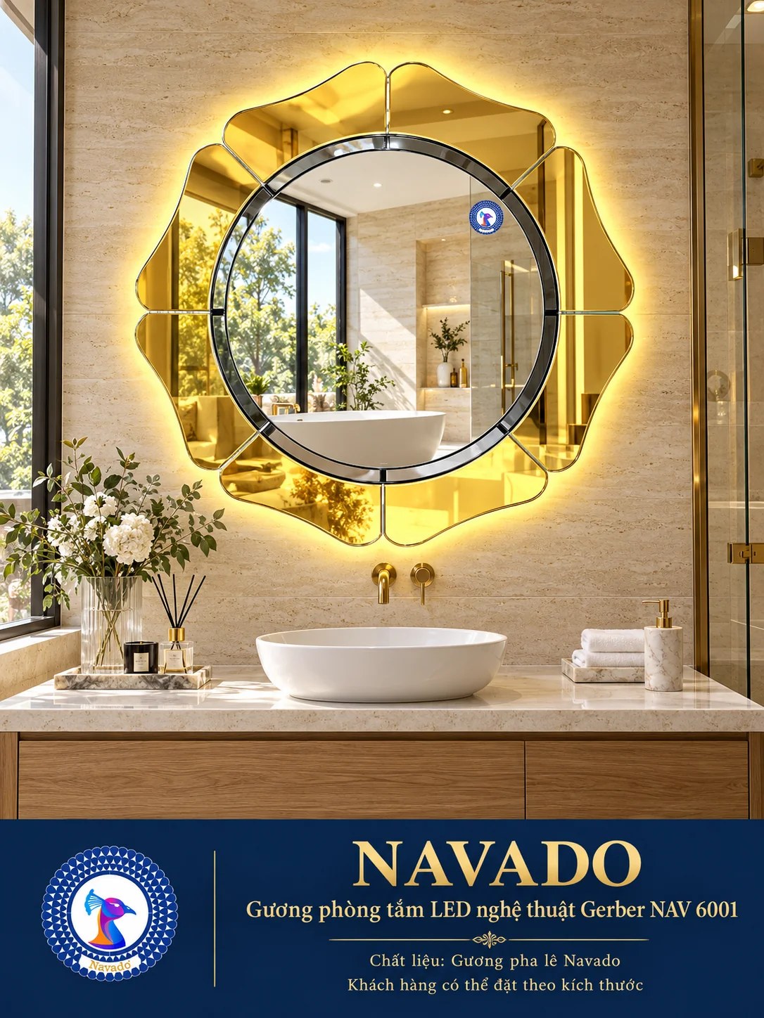 Gương phòng tắm Gerber NAV 6001 LED