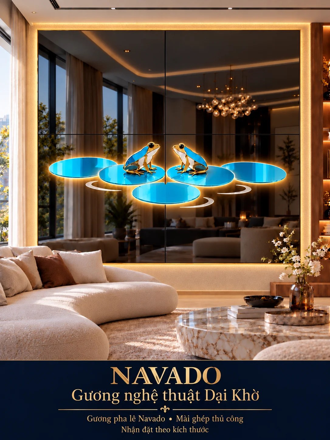 Gương nghệ thuật Dại Khờ NAVADO LED