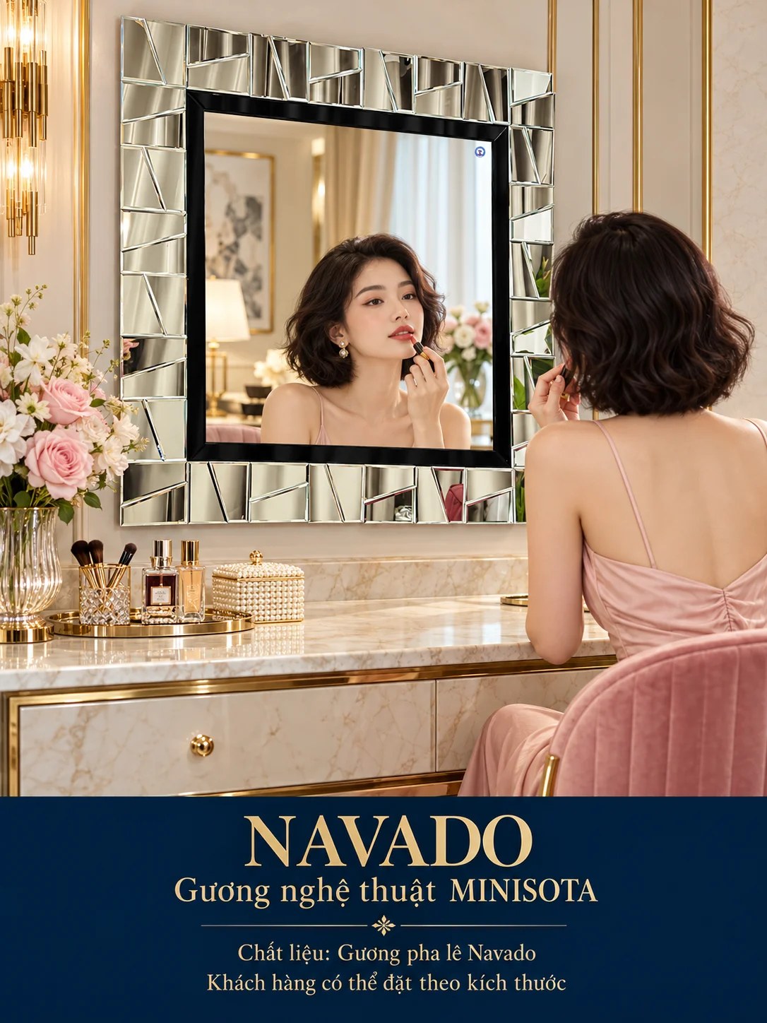Gương bàn trang điểm Minisota NAVADO