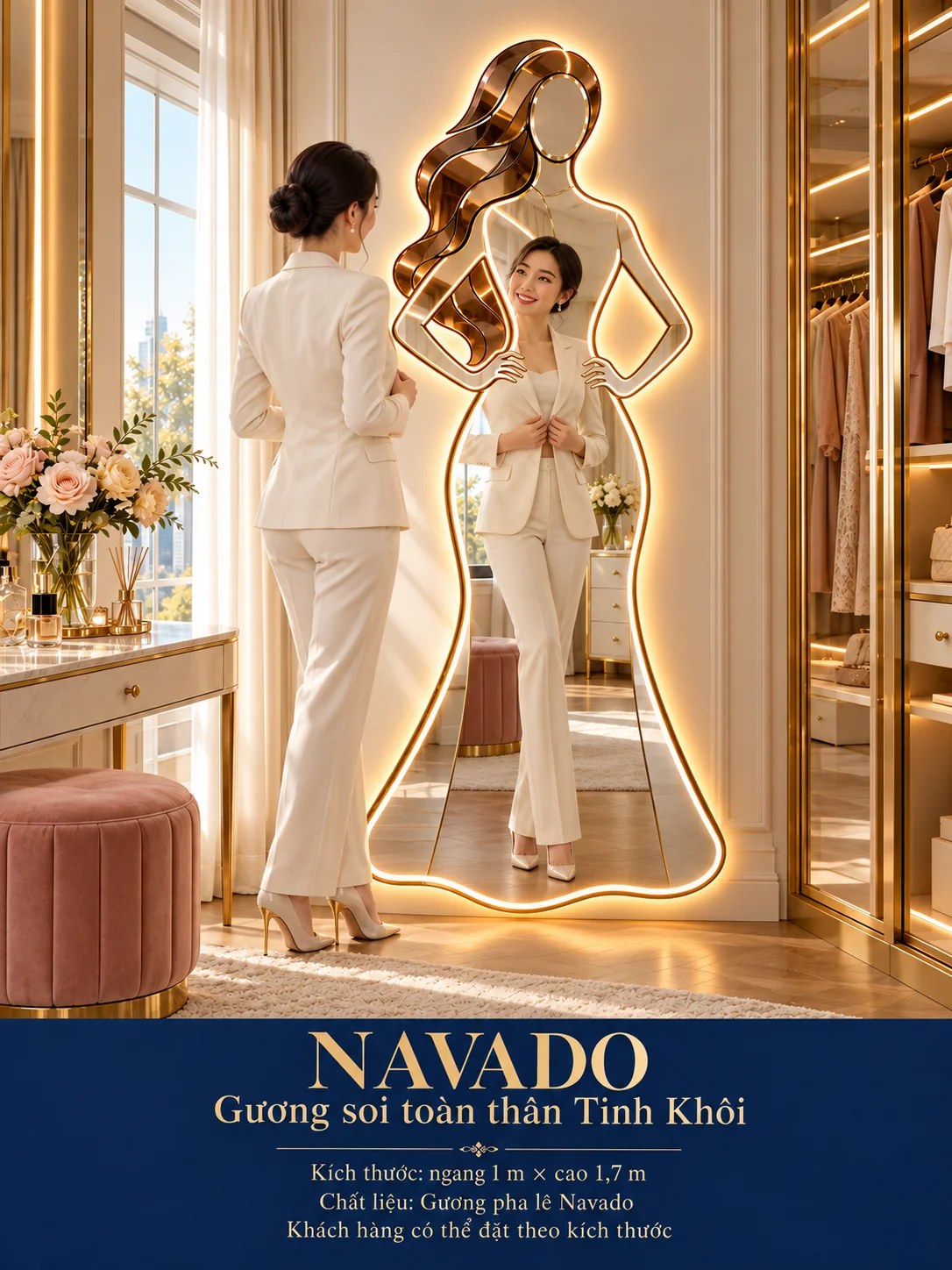 Gương soi toàn thân Tinh Khôi NAVADO