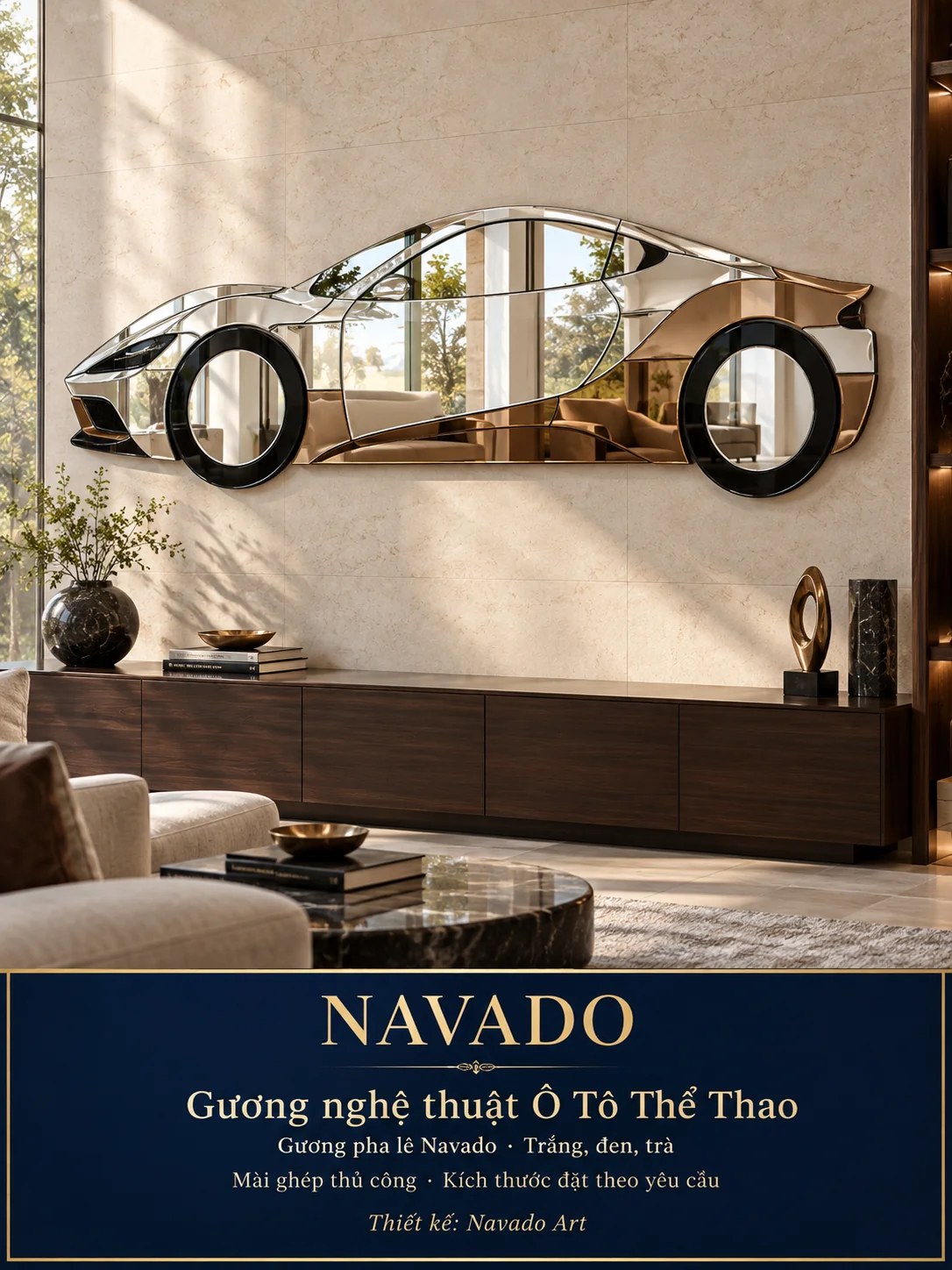 Gương nghệ thuật Ô Tô Thể Thao NAVADO