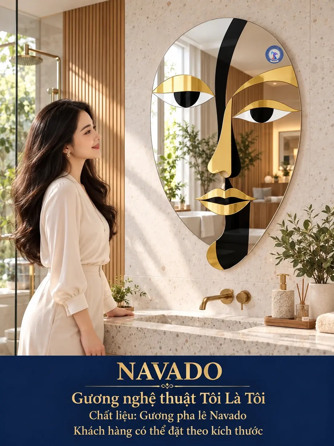 Gương phòng tắm nghệ thuật Tôi Là Tôi NAVADO