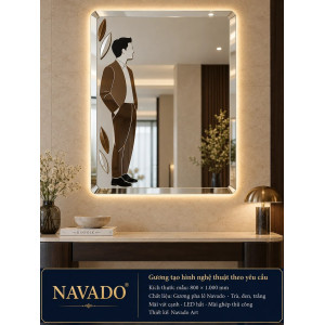 Gương soi toàn thân Quý Ông ghép gương NAVADO