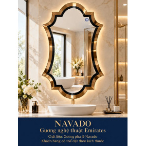 Gương phòng tắm nghệ thuật Emirates NAVADO 70x120cm