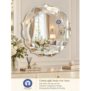 Gương trang trí Anna tròn NAVADO